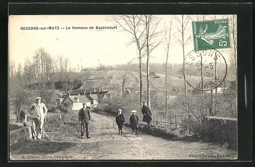 AK Ressons-sur-Matz, Le Hameau de Bayencourt