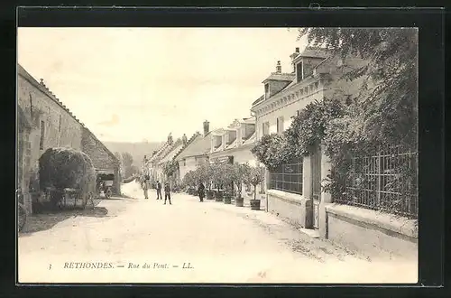 AK Rethondes, Rue du Pont, Strassenpartie