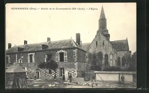 AK Sommereux, Abside de la Commanderie, L`Eglise