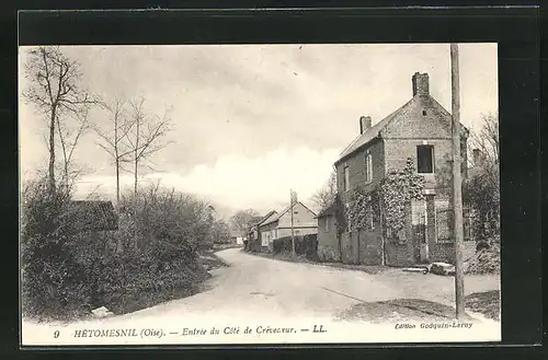 AK Hètomesnil, Entrèe du Côte de Crèvecoeur