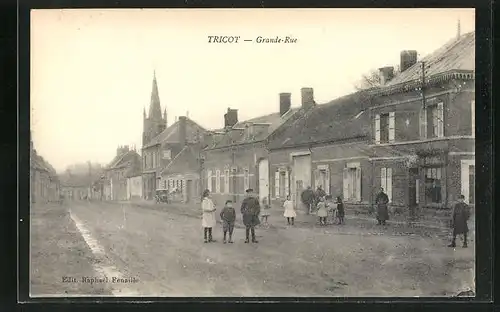 AK Tricot, Grande-Rue, Strassenpartie