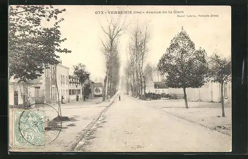 AK Verberie, Avenue de la Gare