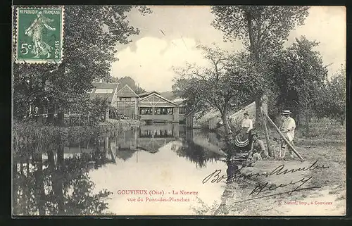 AK Gouvieux, la Nonette vue du Pont-des-Planches