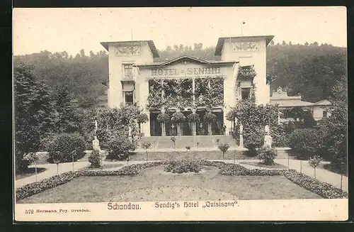 AK Schandau, Sendig`s Hôtel Quisisana