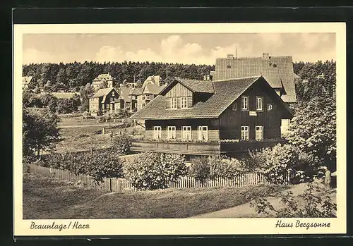 AK Braunlage / Harz, Hotel Haus Bergsonne