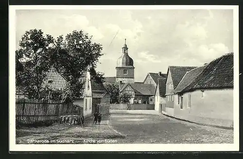 AK Dankerode / Harz, Kirche von Süden aus gesehen