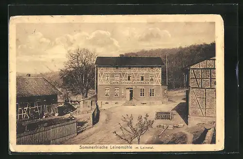 AK Mansfeld, Gasthaus Leinemühle im Leinetal