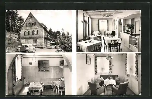 AK Dornhan / Württ. Schwarzwald, Cafe & Pension Waldesruhe