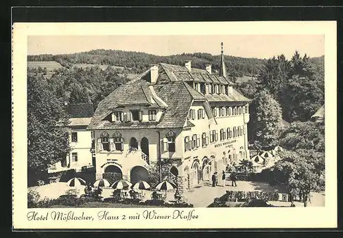 AK Velden, Hotel Mösslacher, Haus 2 mit Wiener Cafe