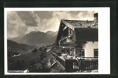 Foto-AK Steinach, Gasthaus Sonnwend-Alm