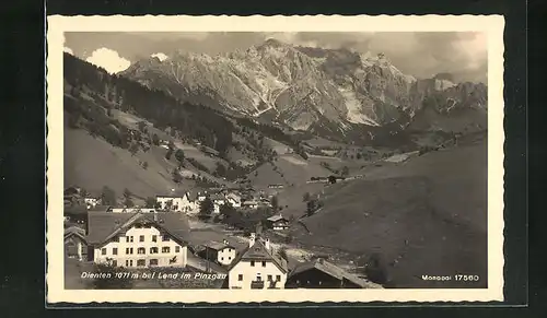 AK Dienten im Pinzgau, Ortsansicht mit Umgebung