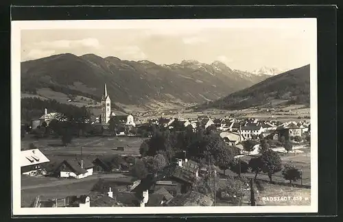 AK Radstadt, Ortsansicht mit Umgebung