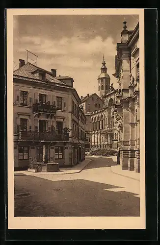 AK Baden-Baden, Gernsbacherstrasse mit Hotel Löwen