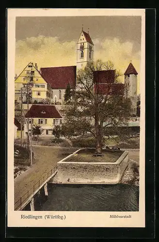 AK Riedlingen /Württbg., Die Mühlvorstadt