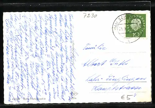 AK Schramberg /Schwarzwald, Totalansicht der Uhrenstadt