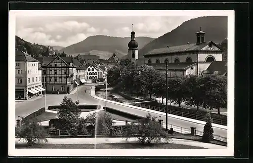 AK Schramberg /Schwarzwald, Der Schlossplatz der Fünftälerstadt