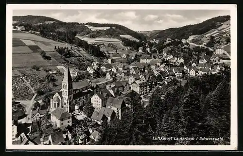 AK Lauterbach /Schwarzwald, Der Luftkurort aus der Vogelschau