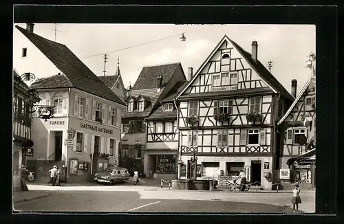 AK Gernsbach, Hofstätte mit Weinstube zum Laub und Gasthaus zur Traube