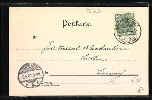 AK Eberstein b. Gernsbach, Schloss Eberstein