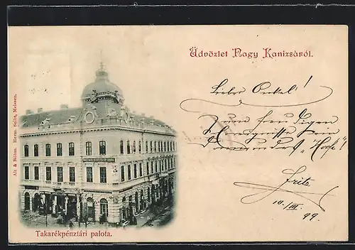AK Nagy Kanizsà, Takarekpenztari palota