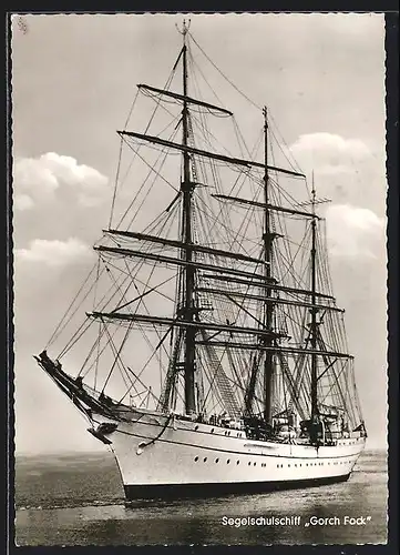 Foto-AK Bundesmarine Segelschulschiff Gorch Fock