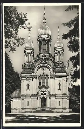 AK Wiesbaden, Griechische Kapelle auf dem Neroberg