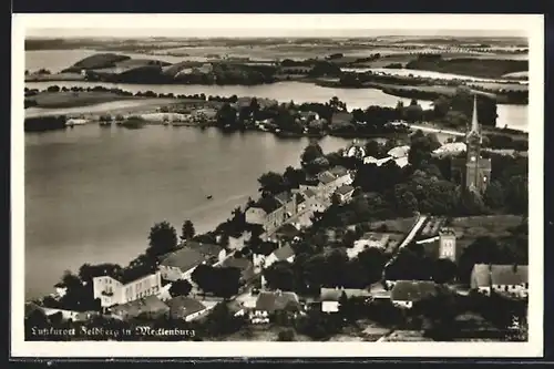 AK Feldberg /Meckl., Fliegeraufnahme des Ortes