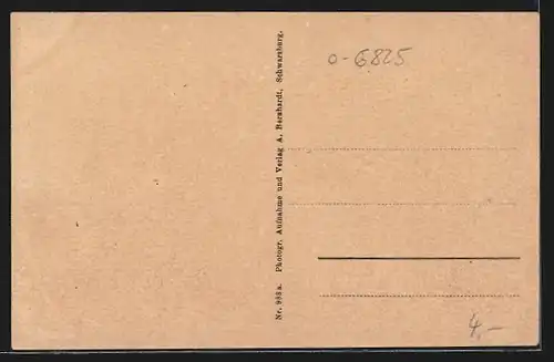 AK Schwarzburg, Strassenpartie an der Kirche