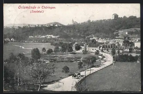 AK Orlamünde i. Th., Panorama der Landschaft