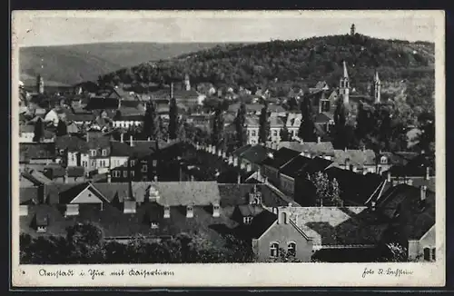 AK Arnstadt i. Thür., Gesamtansicht mit Kaiserturm