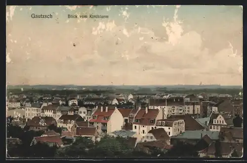 AK Gautzsch, Blick vom Kirchturm