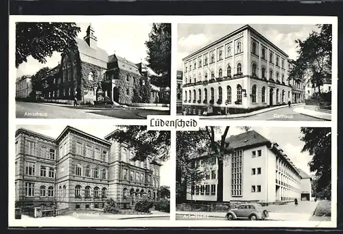AK Lüdenscheid, Amtshaus, Gymnasium, Arbeitsamt, Rathaus