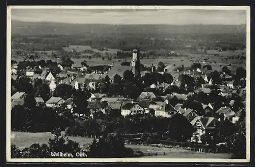 AK Weilheim / Obb., Gesamtansicht