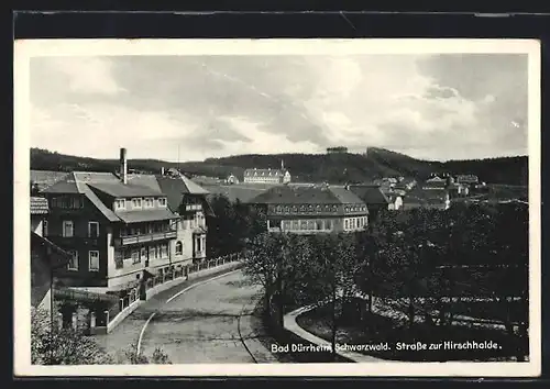 AK Bad Dürrheim / Schwarzwald, Strasse zur Hirschhalde