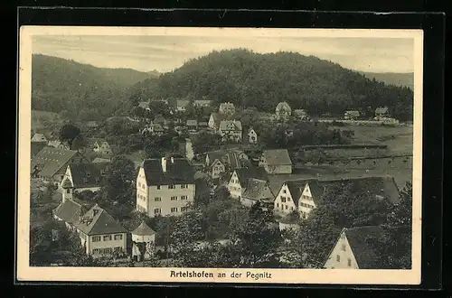 AK Artelshofen a. d. Pegnitz, Ortsansicht aus der Vogelschau