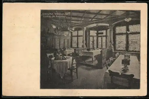AK Lindau / Bodensee, Gasthaus Gotische Weinstube
