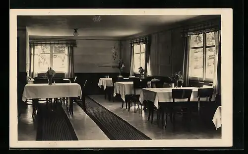 AK Scheidegg, Hotel-Pension Allgäu, Speisesaal