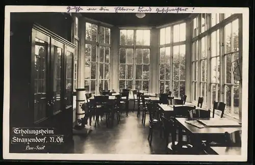 AK Stranzendorf, Lesesaal im Erholungsheim