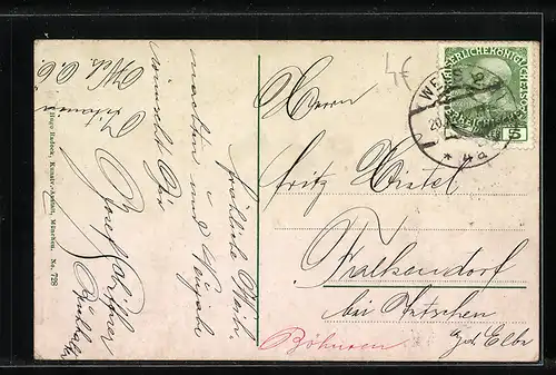 AK Wels, Kaiser Josef-Platz mit Hotel Greif