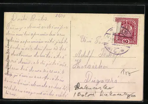 AK Tulln a. d. D., Franz Joseph-Kaserne und Minoritenkirche