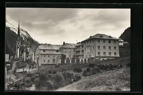 AK Ischgl, Teilansicht mit Kirche