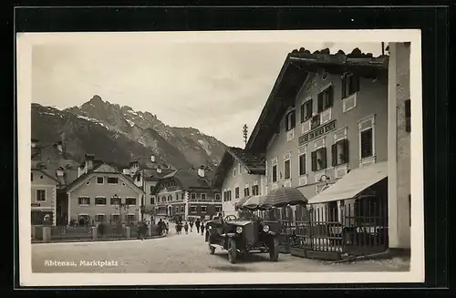 AK Abtenau, Marktplatz mit Gasthof zum Rothen Ochsen
