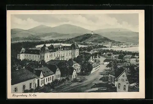 AK Riegersburg, Totalansicht aus der Vogelschau