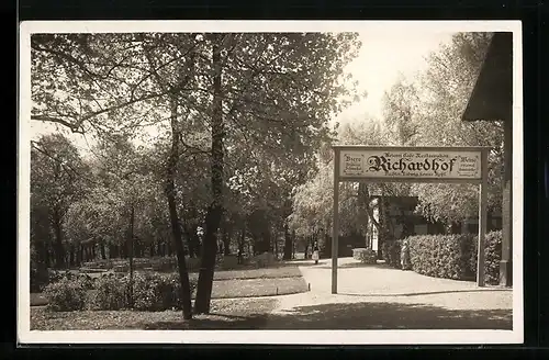 AK Gumpoldskirchen, Meierei-Cafè-Restauration Richardhof