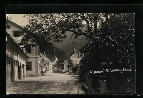 AK St. Anton a. d. Jesnitz, Strassenpartie