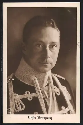 AK Portrait Kronprinz Wilhelm von Preussen