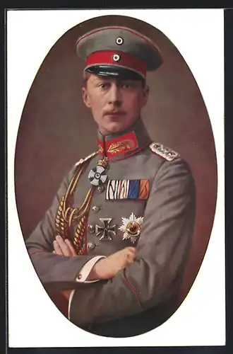 AK Kronprinz Wilhelm von Preussen mit Uniform