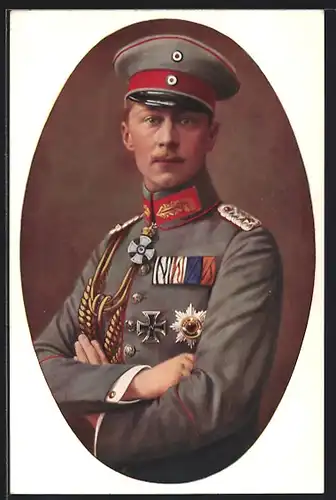 AK Kronprinz Wilhelm von Preussen mit Uniform
