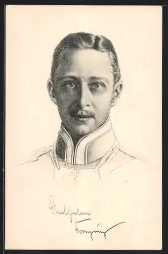 AK Portrait des Kronprinzen Wilhelm von Preussen