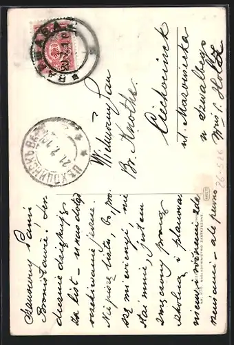 Künstler-AK Franciszek Zmurko: Junge Frau im Gebet